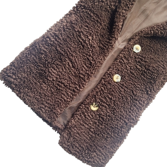Wonder Nation Brown Teddy Jacket Size XS (4-5) - Picture 5 of 5
